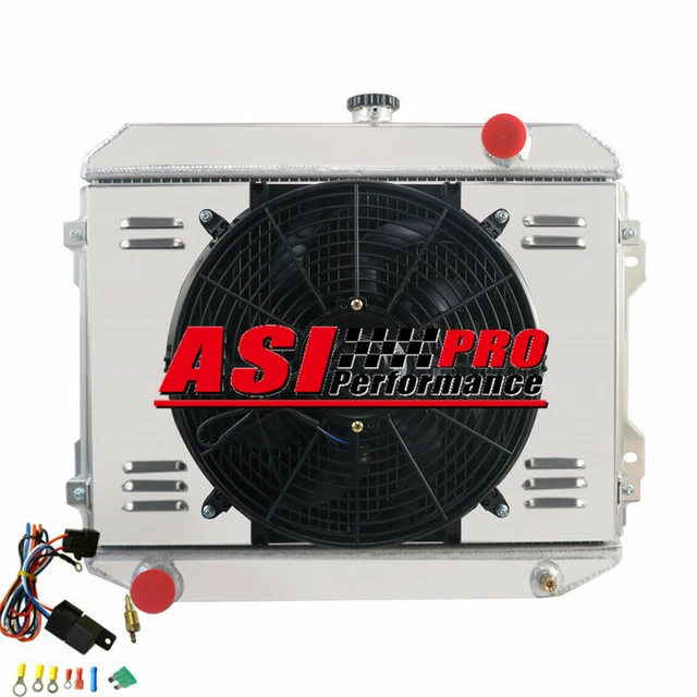 3 ROWS RADIATOR+SHROUD+FAN Fits 19731977 Toyota Celica RA23 RA28