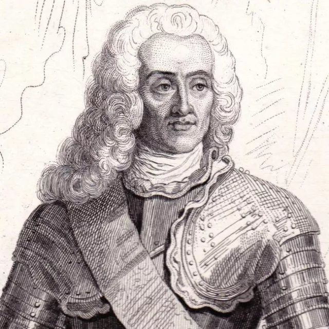 Portrait XIXe Jean-Baptiste Desmarets De Maillebois Maréchal Bataille Bassignana 2