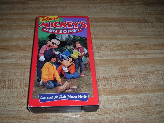 VHS DISNEYS SING Along Songs - Mickeys Fun Songs: Campout at Disney