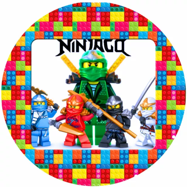 Tortenaufleger Geburtstag Tortenbild Fondant Oblate Lego Ninjago P71