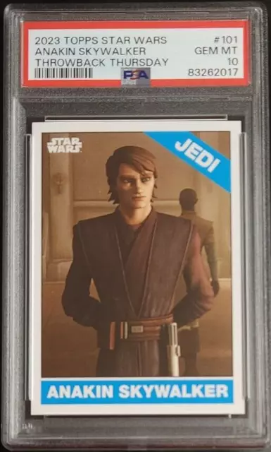 Anakin Skywalker 2023 Topps Throwback Thursday Star Wars #101 PSA 10 GEM MT