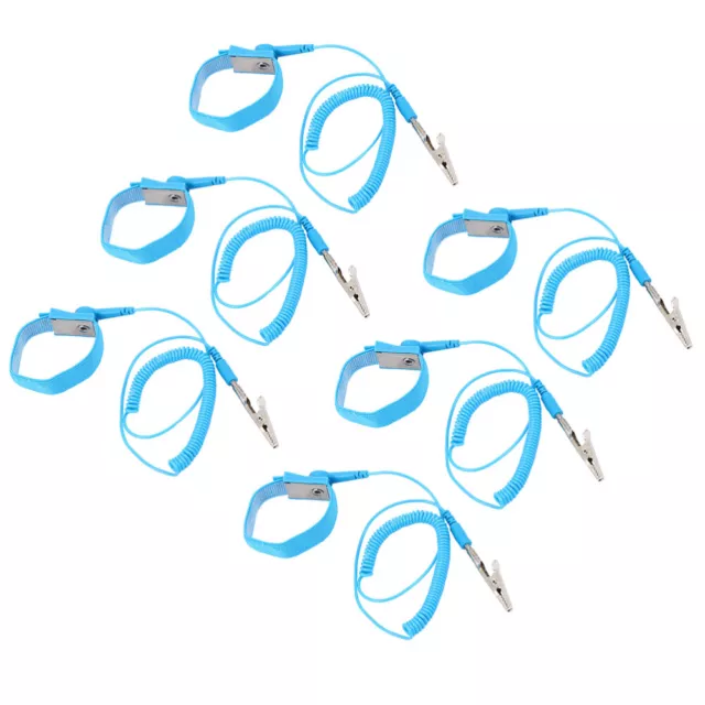 6 Pcs Anti-static Wrist Strap ESD Grounding Wristband Electrostatic