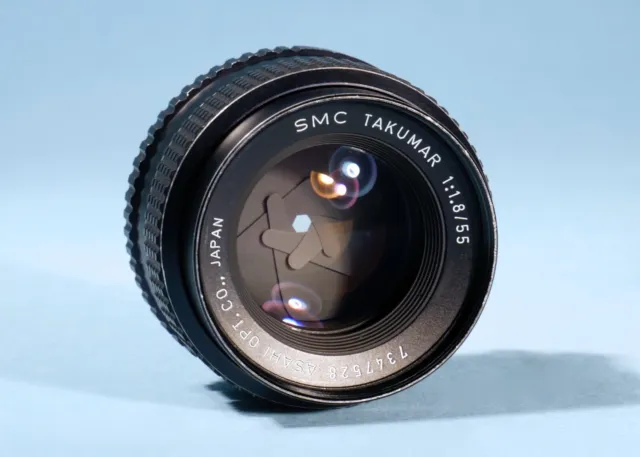 Pentax Asahi SMC Takumar 55mm f/1.8 Prime Lens * M42 * Excellent & Fully Working