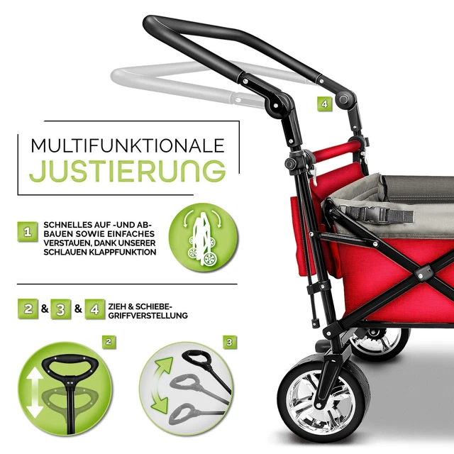  TRESKO FALTBARER BOLLERWAGEN Handwagen, Farbe- Rot. EUR 96,00 - PicClick DE Motiv 