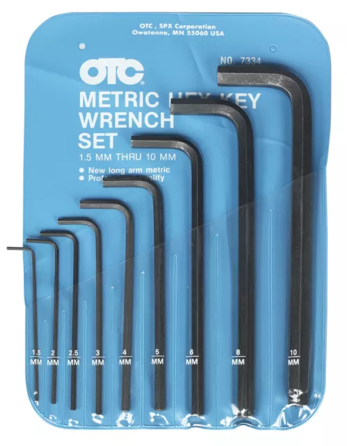 OTC 7334 Metric Hex Key Wrench Set