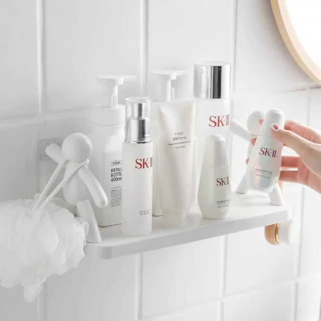 Bathroom Shelf Wall Mounted Storage Rack Cosmetic Organizer Accessories Holder