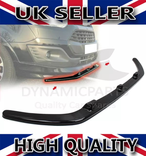 For Ford Transit Custom Front Lower Abs Bumper Lip Splitter Spoiler 2012-2017