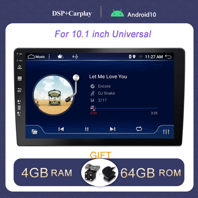 10& DSP CARPLAY Car Stereo Radio GPS Navigation Android 10 Bluetooth