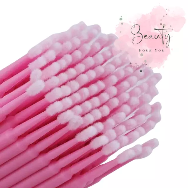 Disposable Eyelash Extension Micro Brush Applicator Mascara Swab Make up Tool UK