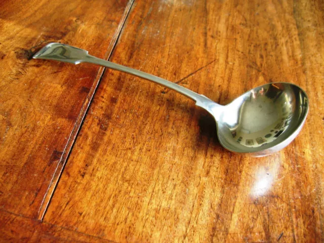 Mestolo zuppa marchio Oruba Walker & Hall con bandiera vintage tavola servizio