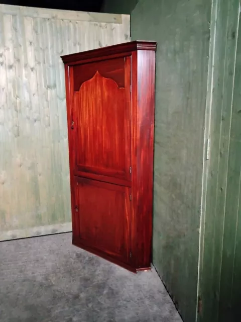 Antique Victorian Mahogany double corner cabinet 2