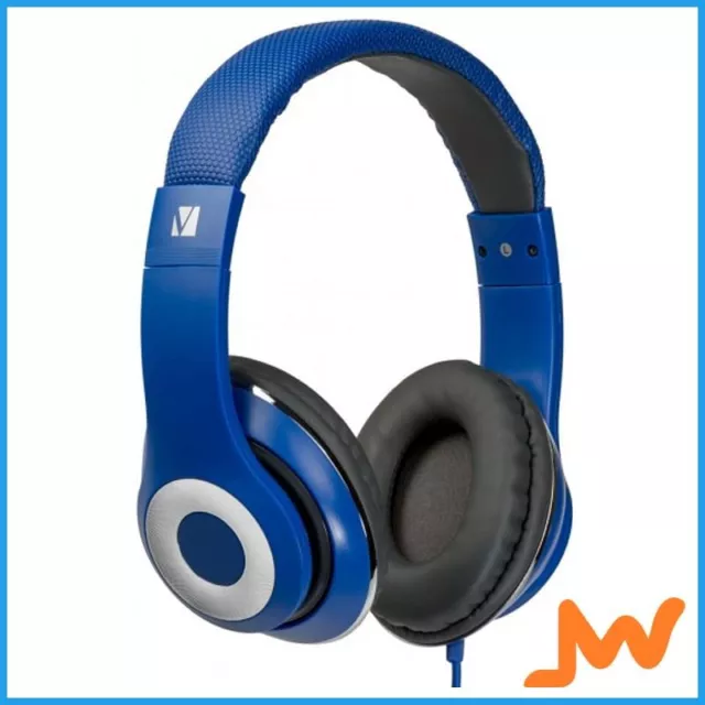 Verbatim Over-Ear Audio Classic Stereo Headphone - Blue