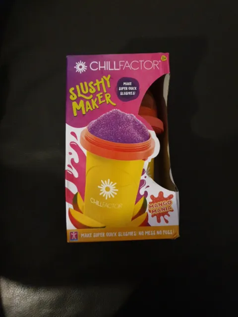 Chillfactor Slushy Ice Drink Maker Cup Mango Mania Summer