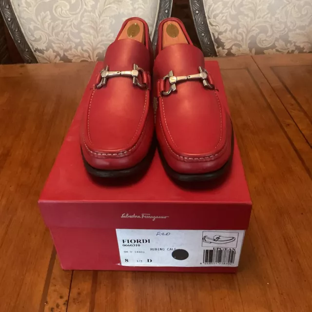 Salvatore Ferragamo Fiordi Rubino Calf 8.5D 3