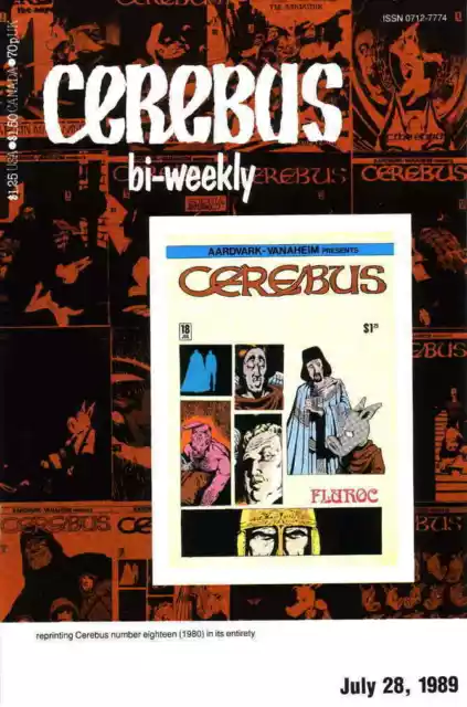 Cerebus Bi-Weekly #18 Aardvark Vanaheim Comics July 28, 1989 (FNVF)