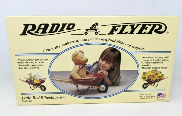 New VTG Radio Flyer Little Red Wheelbarrow Model #4 Kit Kid Toy Gift Basket DD21