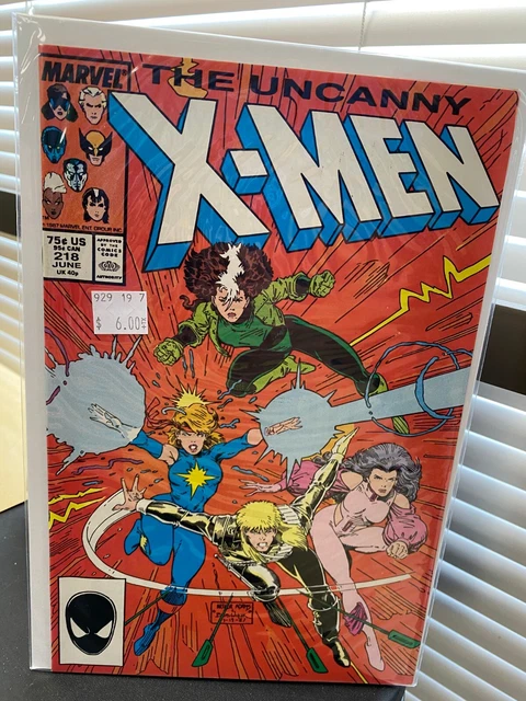 Uncanny X-Men #218 VF+NM- 1987 Rogue and Dazzler team up! claremont