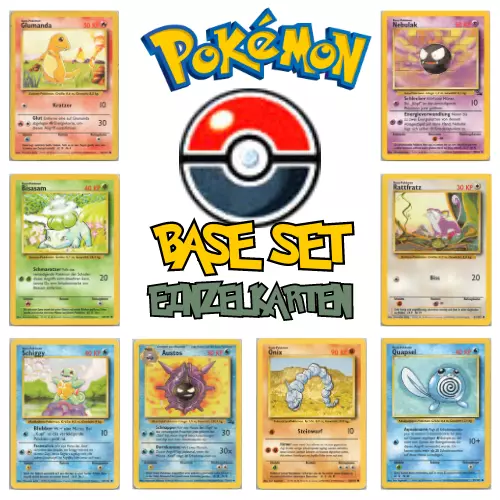 Pokemon Base Set Deutsch DE Alt Einzelkarten Auswahl