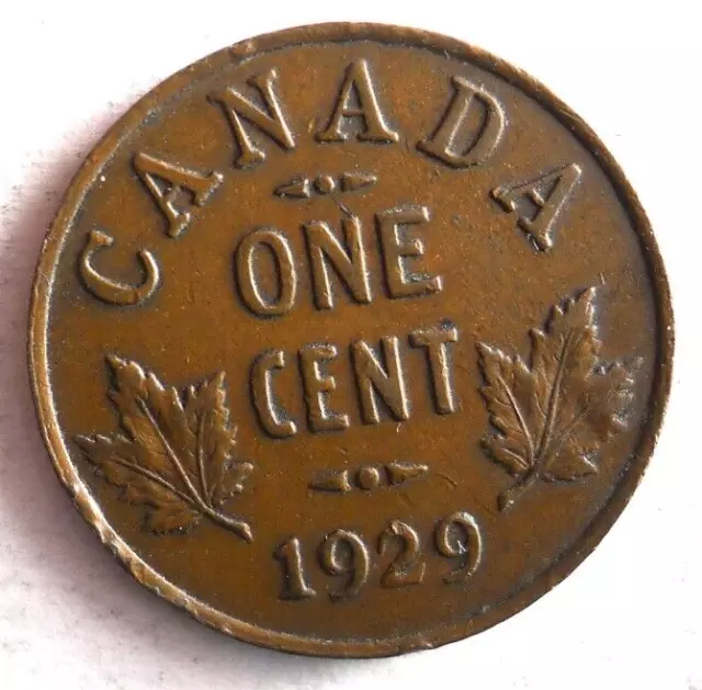 1929 CANADA CENT - Excellent Coin - FREE SHIP - Bin #14