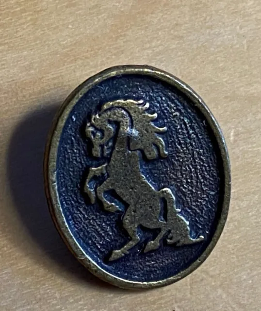 Vintage German Hat Pin Rearing Stallion