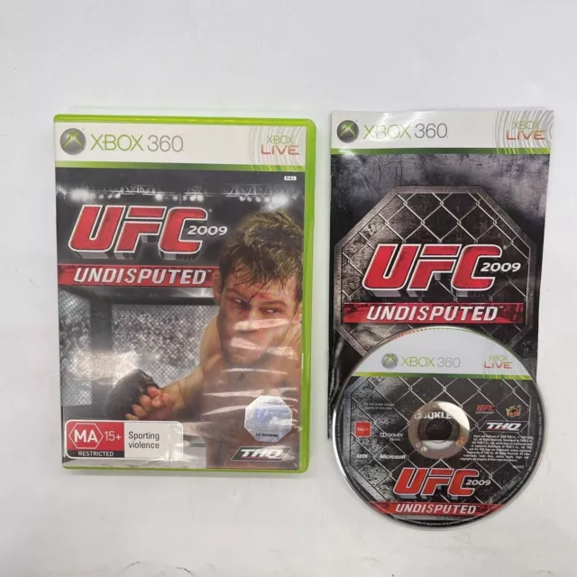 UFC 2009 Undisputed Xbox 360 Game + Manual PAL 06n3