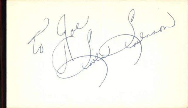 Swen Swenson D.1993 Actor / Broadway Dancer Signed 3" x 5" Index Card