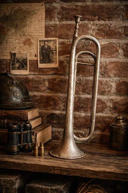 ancien embout Vintage Bell sonnette clairon trompette marque déposé