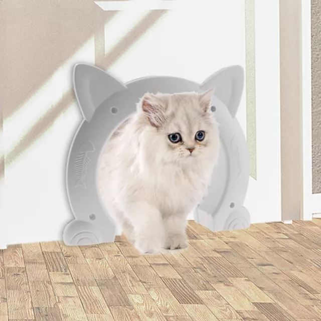 Puerta de acceso para gatos de plástico ABS puerta para gatos puerta de acceso oculta puerta de acceso mascota puerta