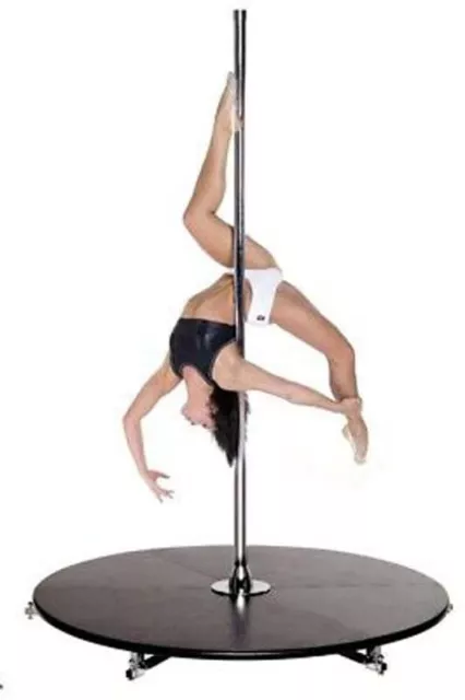 X-POLE X-STAGE LITE Spinning and Static Dance Podium - 45mm - Chrome
