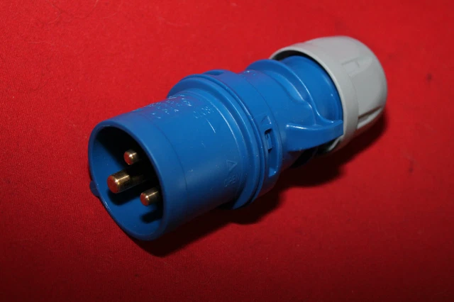CEE-STECKER, 3-POLIG 16A blau Wohnwagen Wohnmobil Camping Caravan CEE-STECKER, 3-POLIG 16A blau Wohnwagen Wohnmobil Camping Caravan