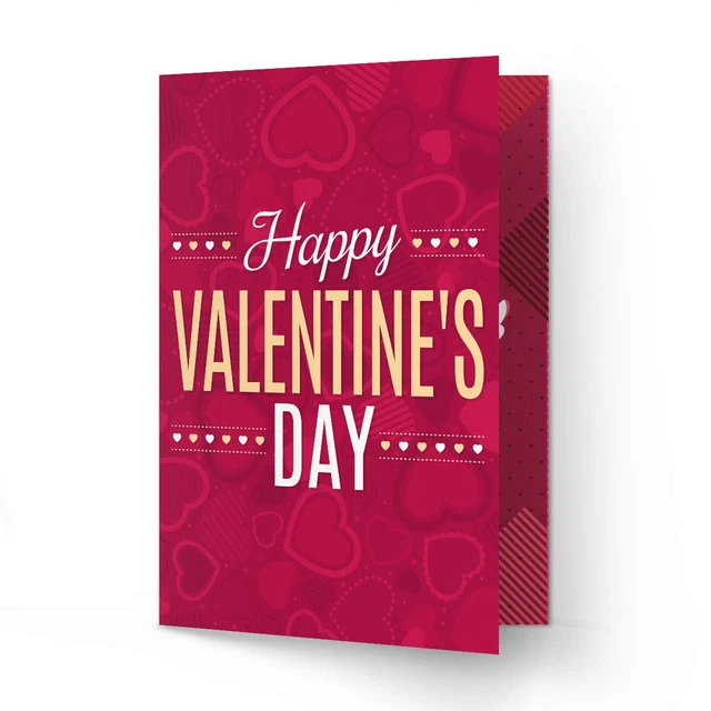 Happy Valentin Tag Grußkarten Multicolor für Freundin & Freund