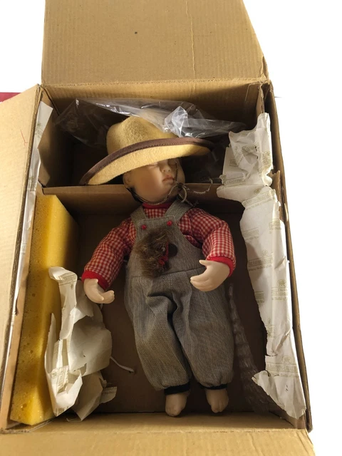 Ashton Drake Porcelain Doll Asleep in the Saddle #94111 NIB Galleries Retired