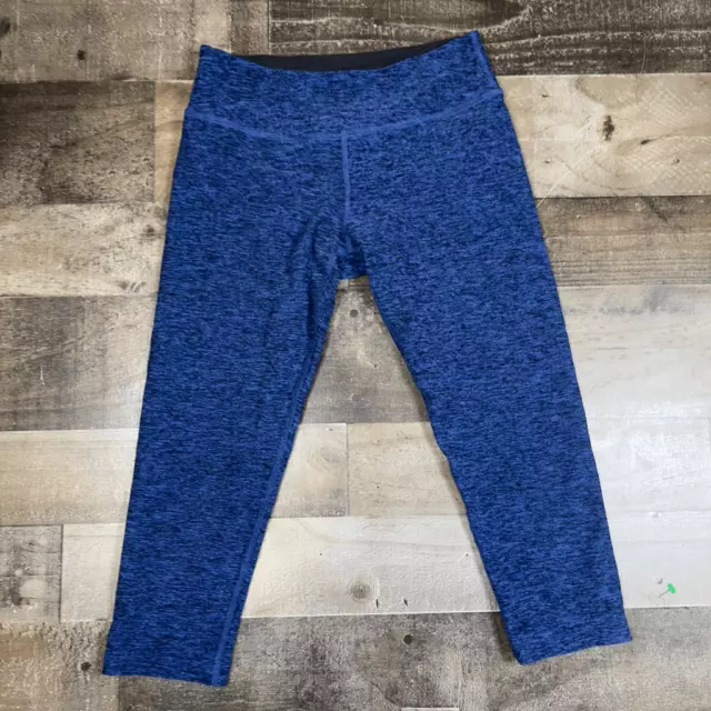 Beyond Yoga Women’s Size Medium Athletic Capri Leggings Heather Blue Bottoms