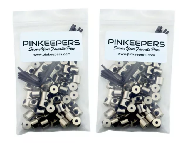 10 New Pin Keepers/Pin Badge Locks/Locking Pin Backs for Enamel