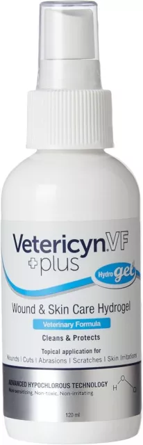 Vetericyn Plus VF Wound and Skin Care Hydrogel, 120 ml