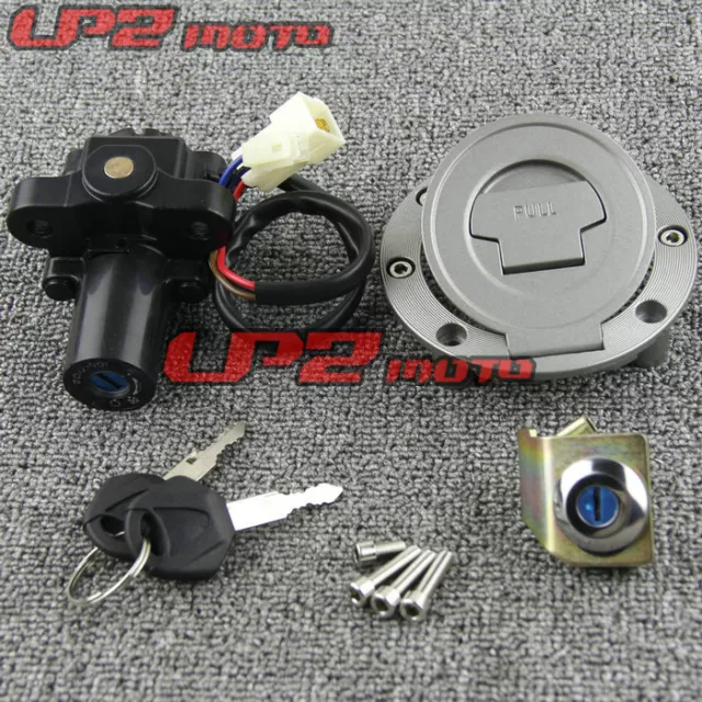 Ignition Switch Lock Key Gas Cap Set For YAMAHA YZF R1 2004-2014 YZF R6 2006-16