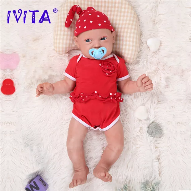 23'' Silicone Reborn Baby Doll Beautiful Newborn Girl Smile Big Baby Infant