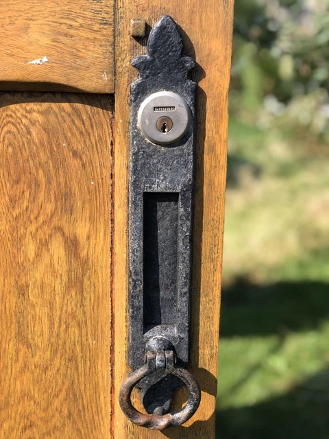 Solid Oak Arts & Crafts front door 7