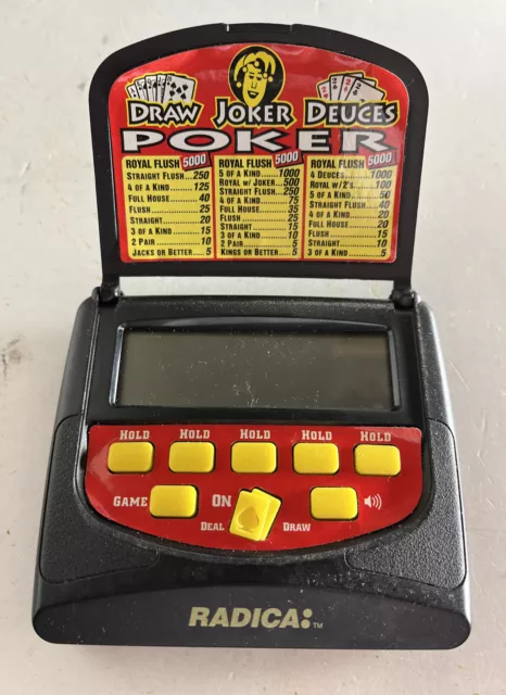 JOKERS DEUCES DRAW POKER Handheld Game Radica 2119