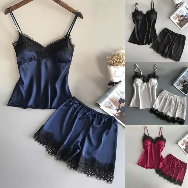 Sexy Women's Lingerie Silk Satin Underwear Sleepwear Night Dress