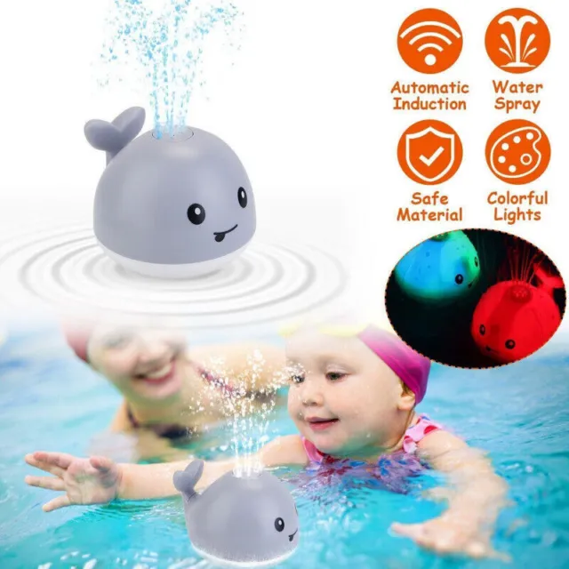 Led Baby Bath Toys Whale Bath Toy Whale Water Sprinkler Pool Toys Toddlers New