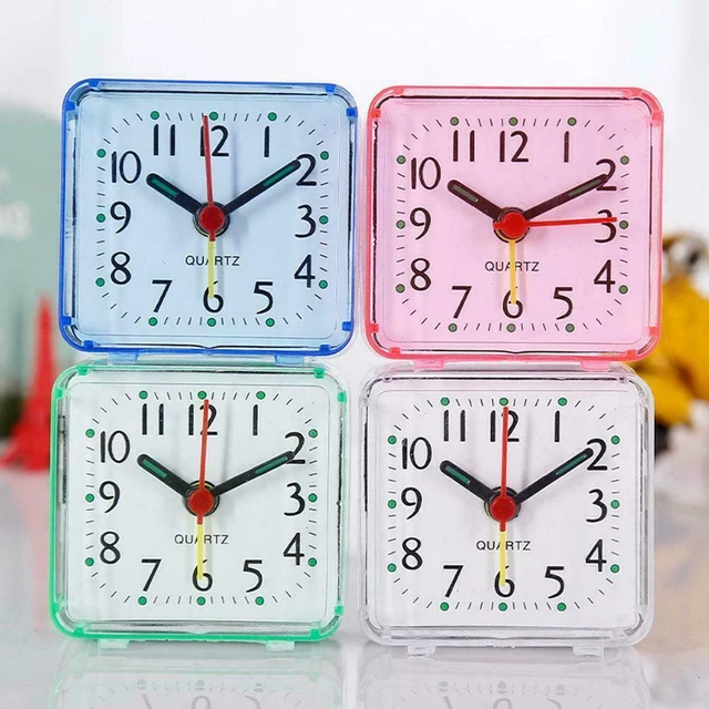 New Silent Alarm Clock Night Light Bell Alarm Bedroom Alarm Small Clock