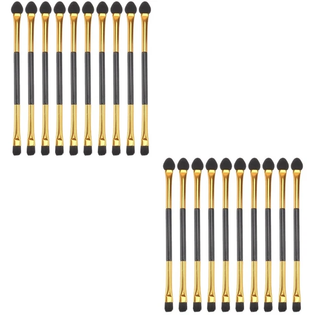40 Pcs Doppelseitiger Lidschattenpinsel Doppelkopf-Lidschattenpinsel Für Tier