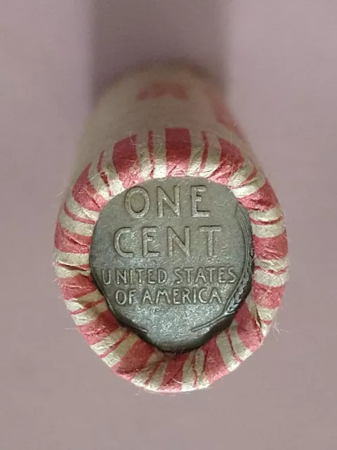 Roll Of Lincoln Wheat Cent Penny 1909 Vdb's Both Ends 50 Cent Roll Read First!!!