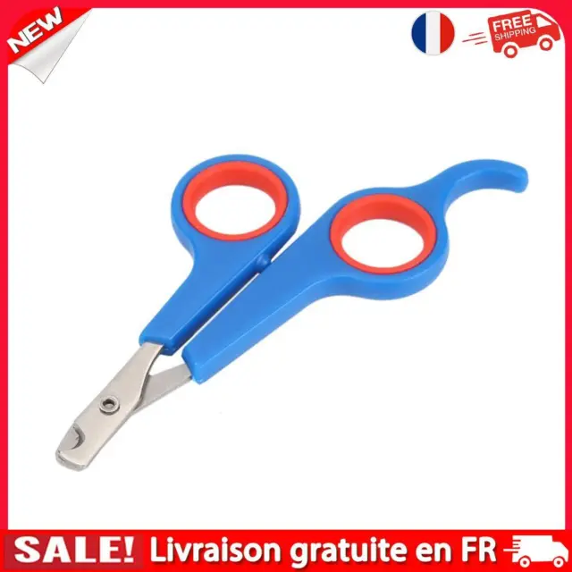 Stainless Steel Pet Nail Toe Scissors Dog Cat Claw Grooming Clipper (Blue)