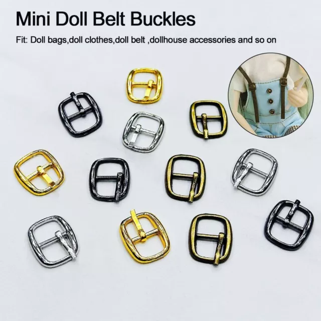 10pcs Adjustment Tri-glide Belt Buckle 10mm Belt Buckles  DIY Doll Belt
