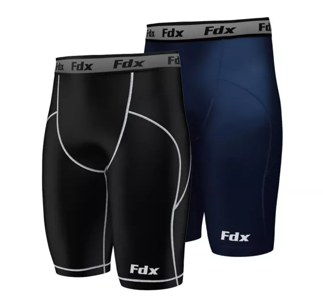 FDX Mens Compression Shorts Sports Briefs skin tight fit gym Running Base layers