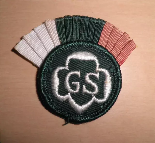 CADETTE COCKADE for Beret   PATCH or BADGE 1963 - 1980 Girl Scouts