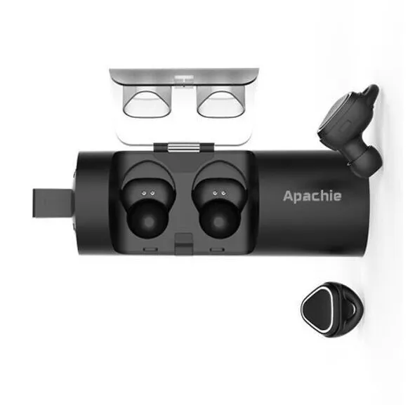 Apachie Stereo Dual Wireless Bluetooth Ohrhörer Headset mit Geräuschunterdrückung 2