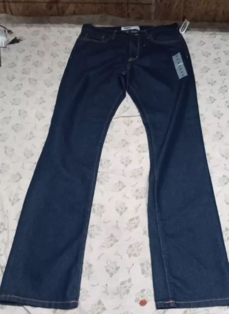 Old Navy Juniors Girls Straigh Blue Denim Jeans Adjustable fit Stretch  Size 18